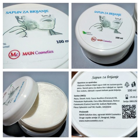 Main cosmetics sapun za brijanje
