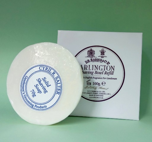 DR Harris Arlington refil 100 g i Cyril R. Salter refil 70 g