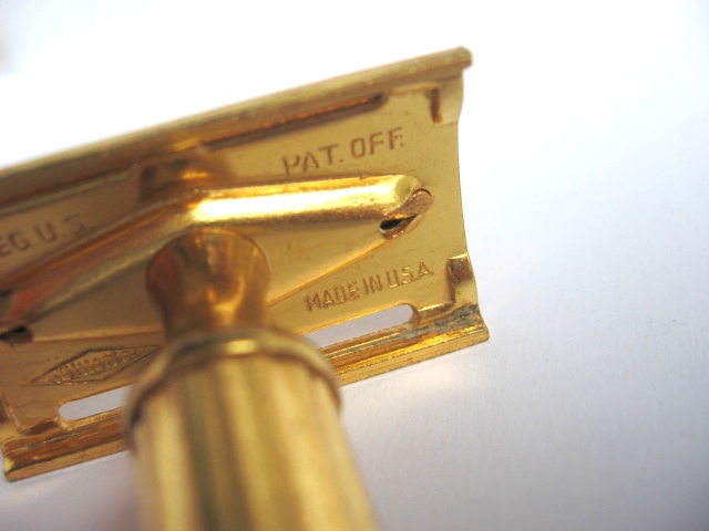 GILLETTE TECH fat handle GOLD plate