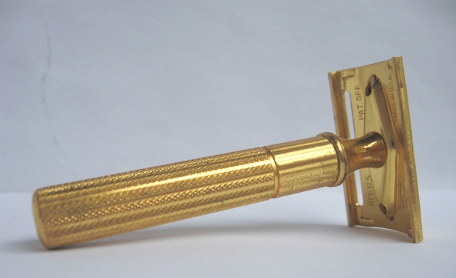 GILLETTE TECH fat handle GOLD plate