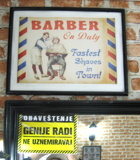 Dzonijva berbernica / detalj