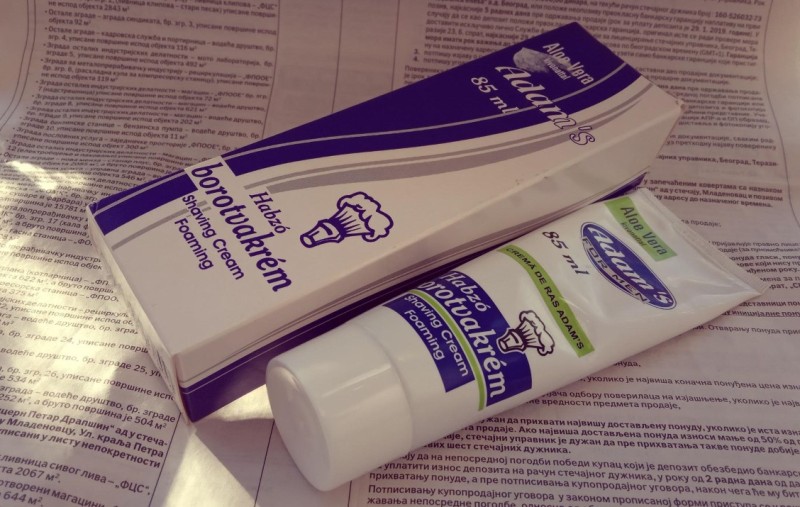 Adams shave cream