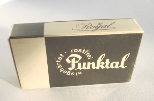 Punktal razor blades